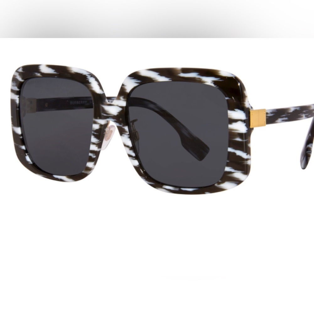Burberry Black and White Patterned Sunglasses- NWOT- never worn. No box